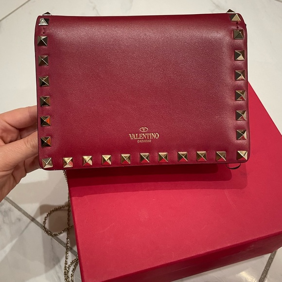 Valentino Rockstud Crossbody Bag - Red - With box and Pouch - Picture 9 of 16